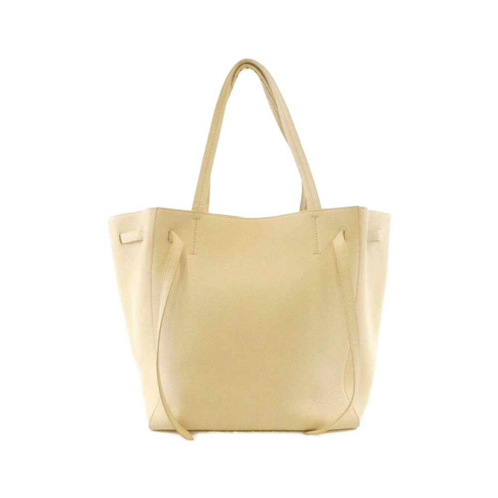 Celine Cabas Phantom Bag Beige white